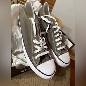 Converse Charcoal Sneakers with White Accents